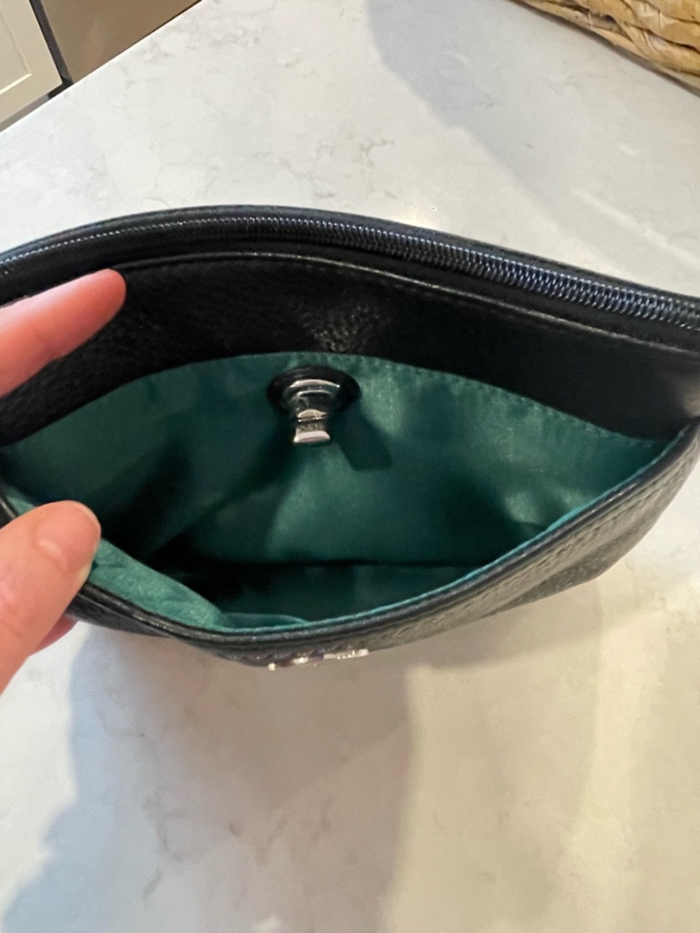 Coach Black Leather Wristlet - Picture 4 of 7